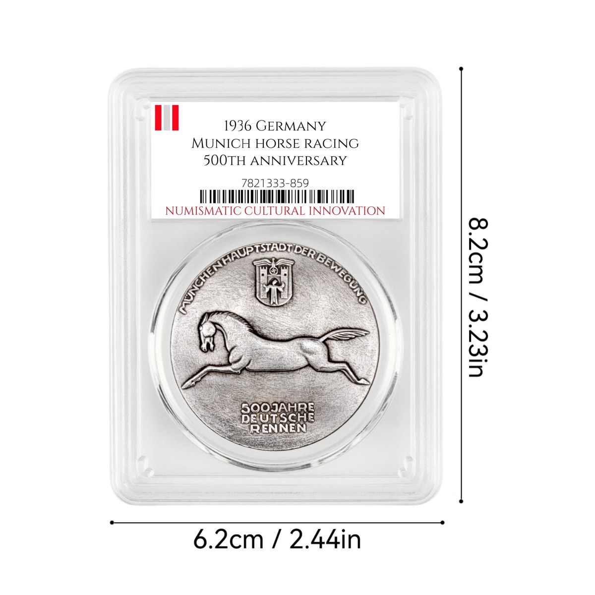 1936 Munich 500th Anniversary of Horse Racing Coin
