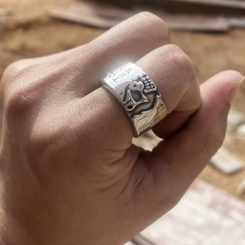 “Half Life” | Half-Face Skull Ring