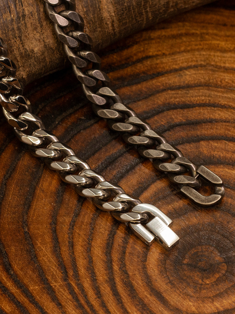 Japanese Vintage 8-Sided Cut Cuban Link Bracelet