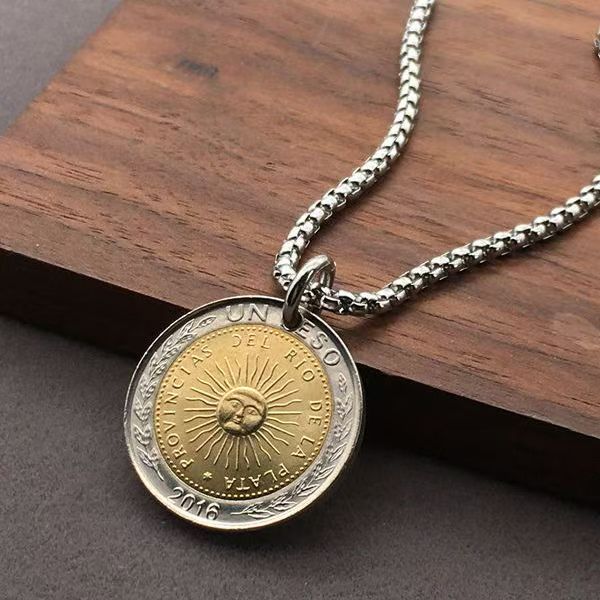 Argentine 1 Peso Coin Necklace