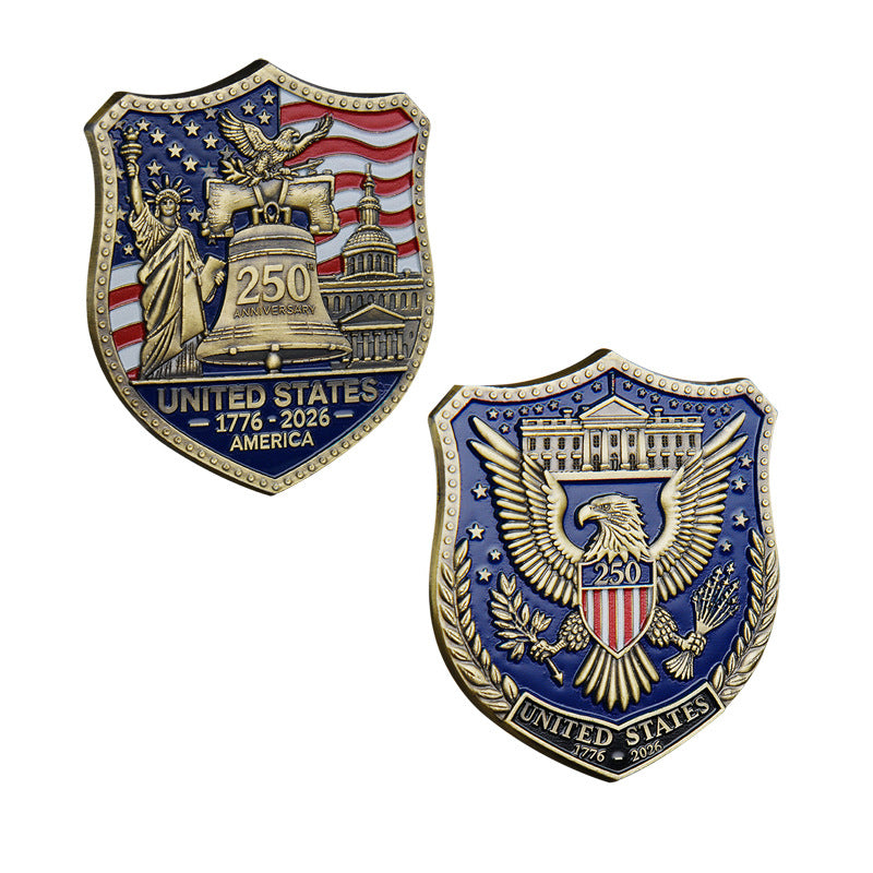 250th Anniversary Independence American Navy Shield Coin