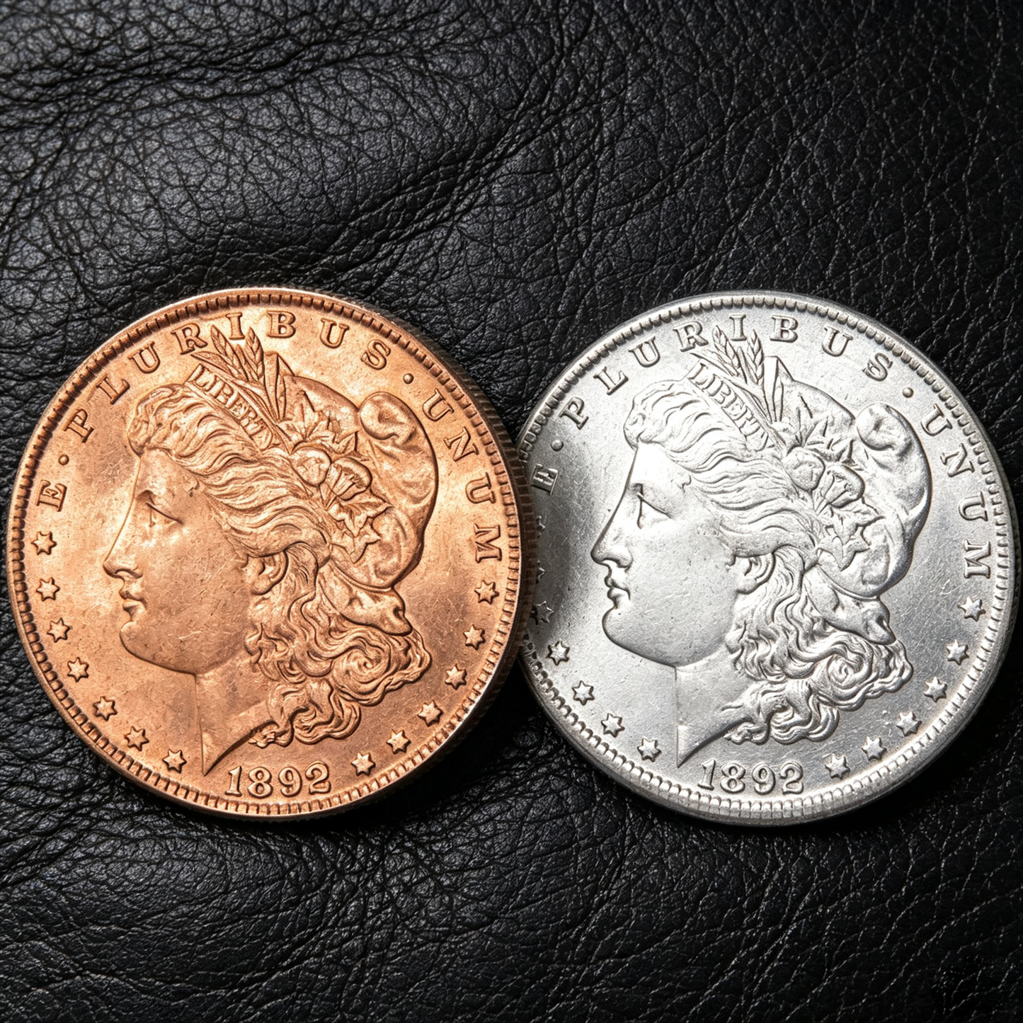1892 Morgan Silver Dollar Gold & Silver Tone Coin