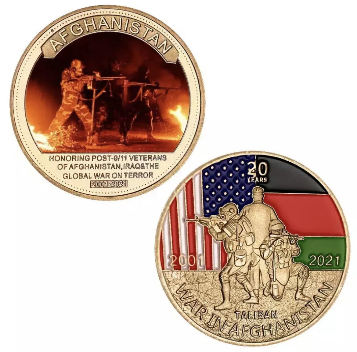 Afghanistan War Military Commemorative Coin Set