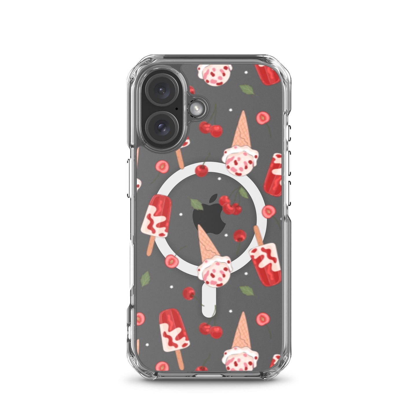 Cherry Ice Cream MagSafe Clear iPhone Case