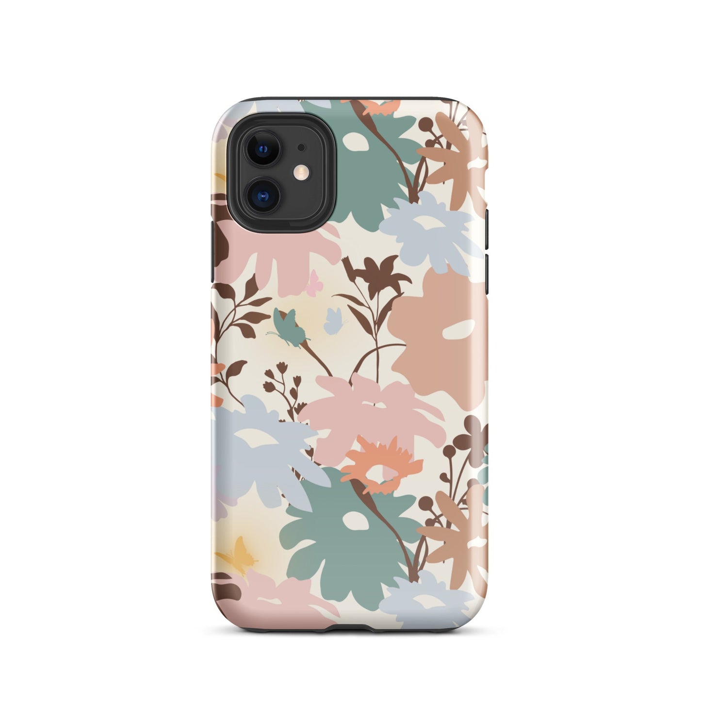 Retro Floral Fusion iPhone Case