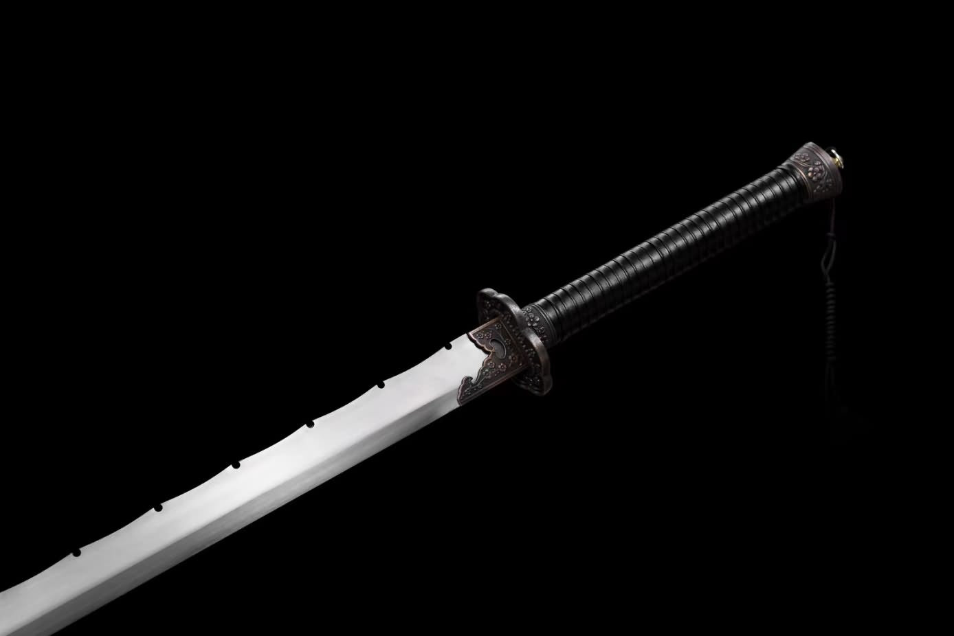 Qing dao Swords Real Forged High Carbon Steel Blade,Alloy Fittings