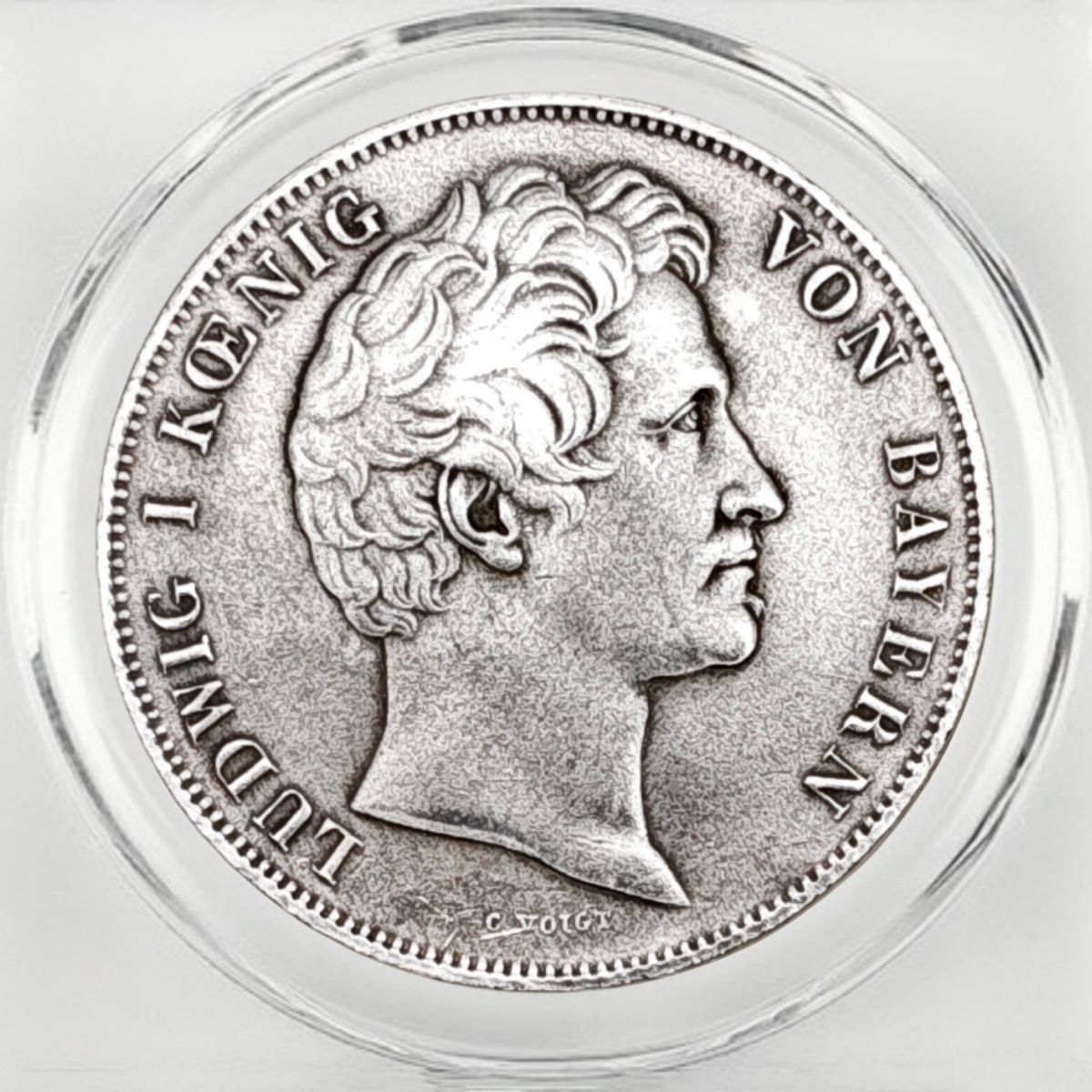 1837 Bavaria 1 Gulden – King Ludwig I of Bavaria