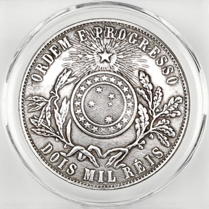 1891 Brazil Republic Liberty Goddess Laurel 2000 Reis