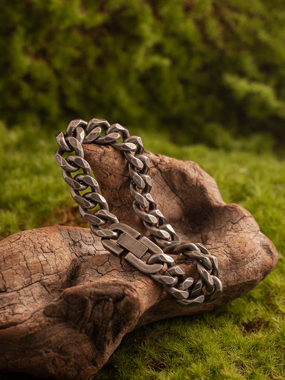 Japanese Vintage 8-Sided Cut Cuban Link Bracelet
