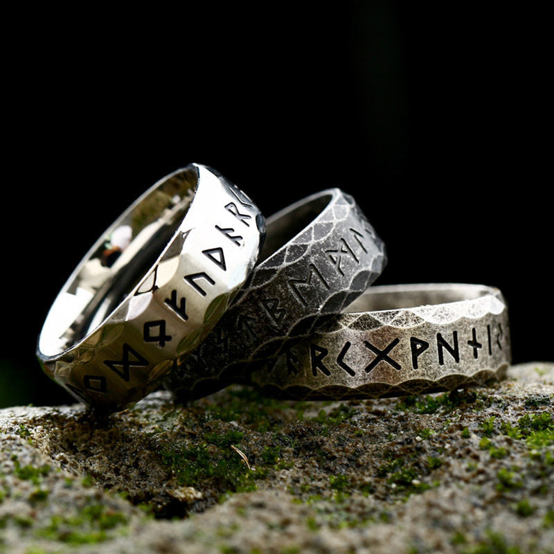 Japanese Vintage Viking Rune Ring