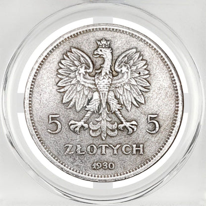 1930 Second Polish Republic Winged Victory 5 PLN