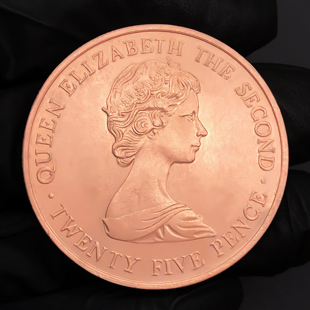 1978 Guernsey 25 Pence Elizabeth II Copper Coin