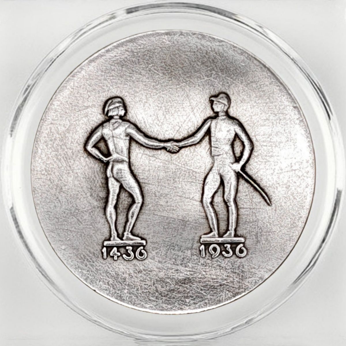 1936 Munich 500th Anniversary of Horse Racing Coin