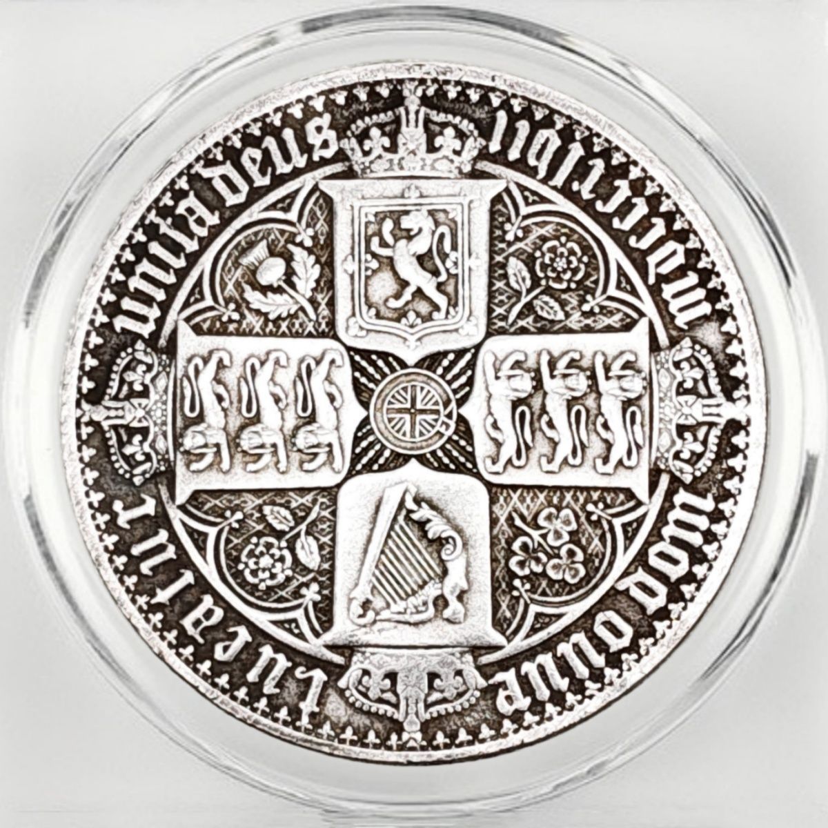 1847 United Kingdom Gothic Crown – Young Victoria Four Shield Design