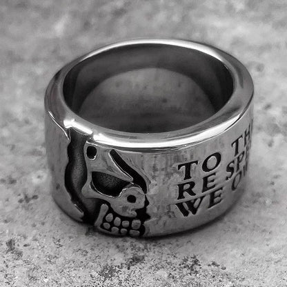 “Half Life” | Half-Face Skull Ring