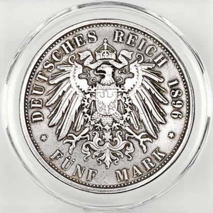 1896 Germany Freie Und Hansestadt Hamburg 5 Mark