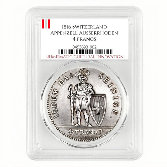 1816 Switzerland Appenzell Ausserrhoden 4 Francs