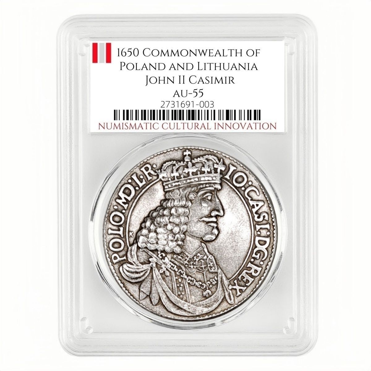 1650 Polish Kingdom Thaler – John II Casimir Vasa