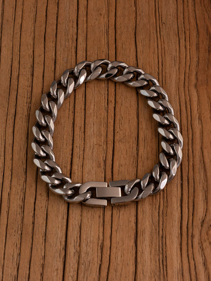 Japanese Vintage 8-Sided Cut Cuban Link Bracelet