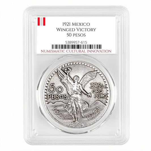 1921 Mexicowinged Victory 50 Pesos