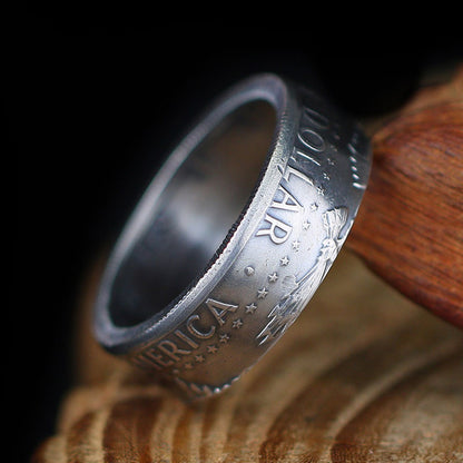 Genuine Kennedy Half Dollar Silver Coin Ring
