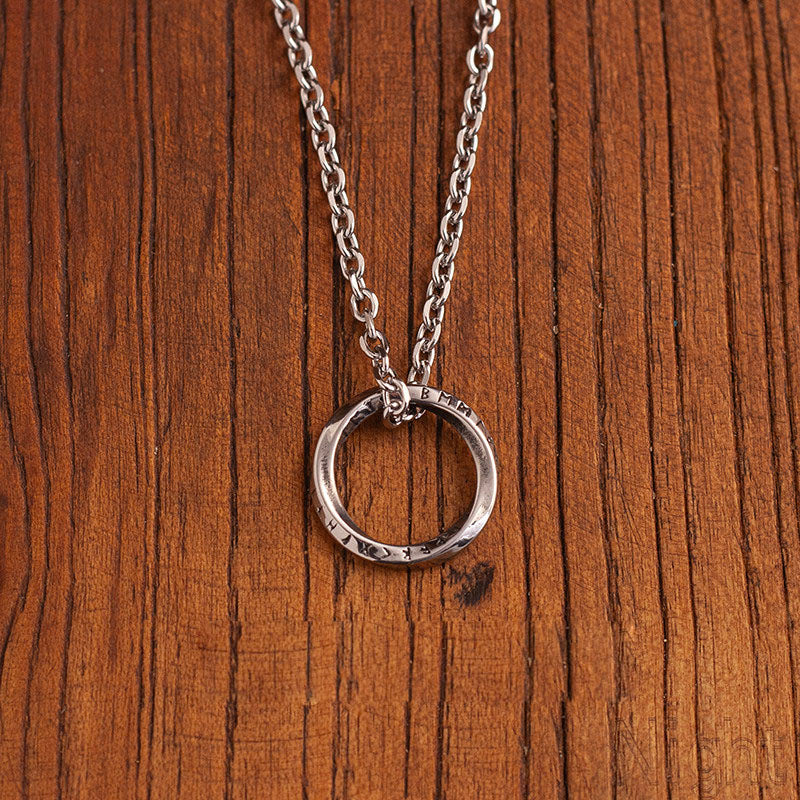 “Eternal Möbius Loop” | Nordic Rune Mobius Infinity Pendant Necklace