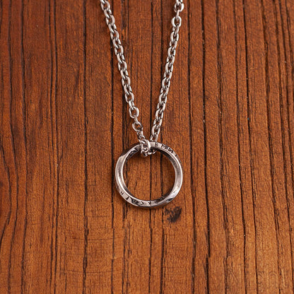 “Eternal Möbius Loop” | Nordic Rune Mobius Infinity Pendant Necklace