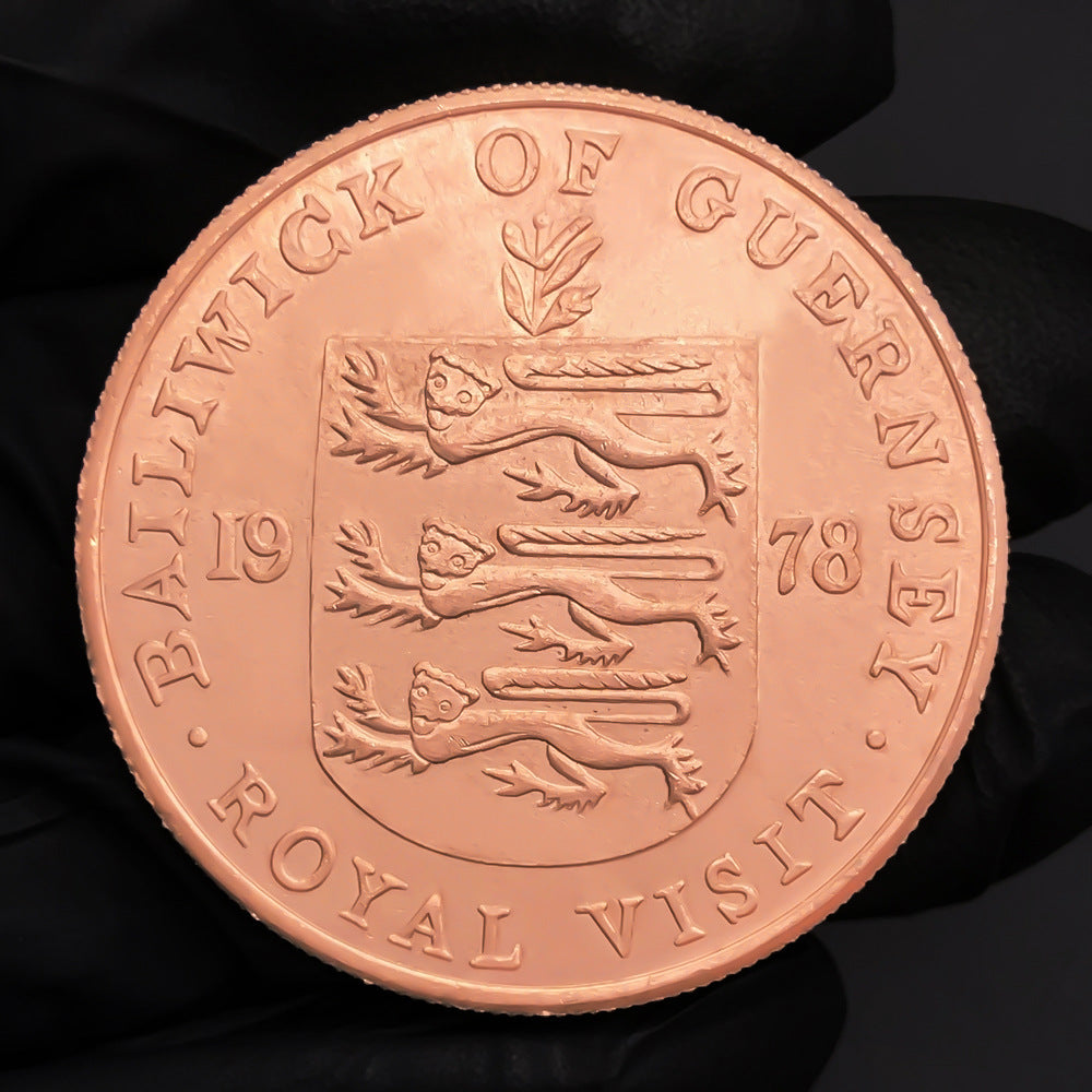 1978 Guernsey 25 Pence Elizabeth II Copper Coin