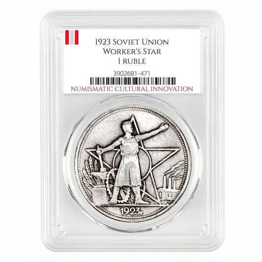 1923 Soviet Workers 1 Ruble Coin