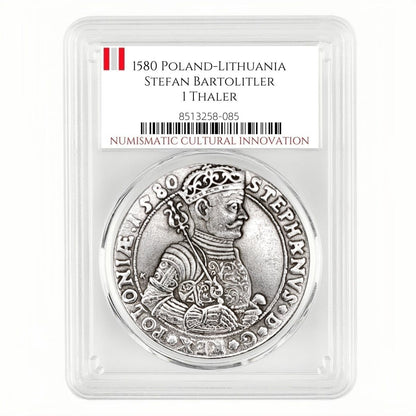 1580 Poland-Lithuania Stefan Bartolitler I Thaler