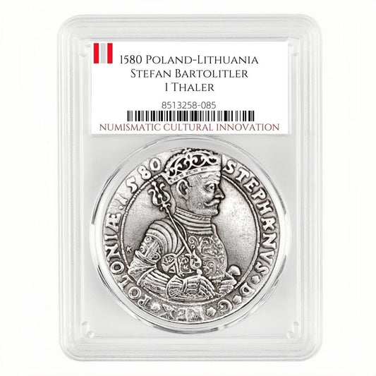 1580 Poland-Lithuania Stefan Bartolitler I Thaler