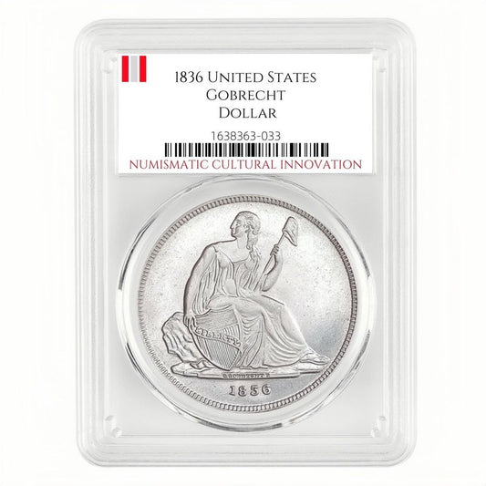 1836 United States Gobrecht Dollar High Relief Original Strike Silver Coin