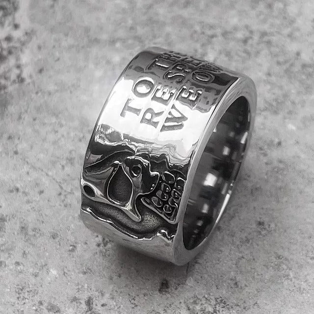 “Half Life” | Half-Face Skull Ring