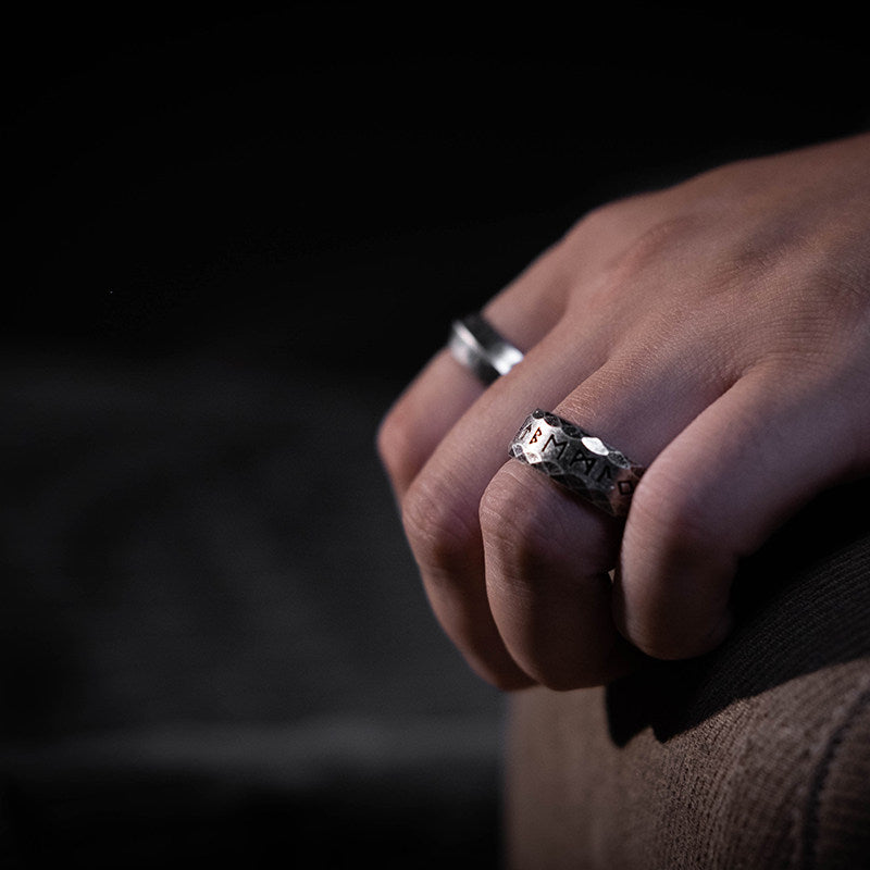 Japanese Vintage Viking Rune Ring