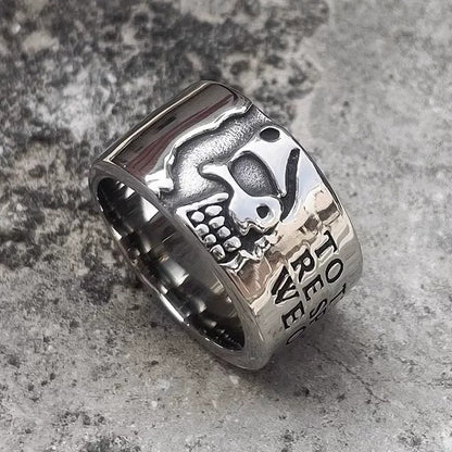 “Half Life” | Half-Face Skull Ring