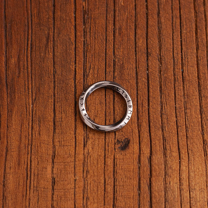 “Eternal Möbius Loop” | Nordic Rune Mobius Infinity Pendant Necklace