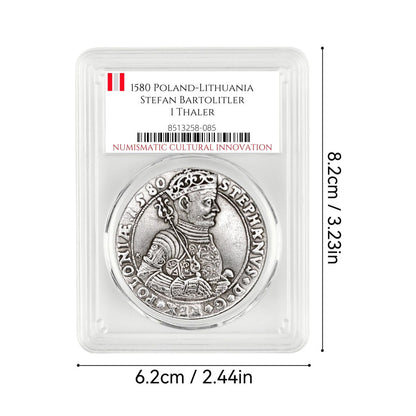 1580 Poland-Lithuania Stefan Bartolitler I Thaler