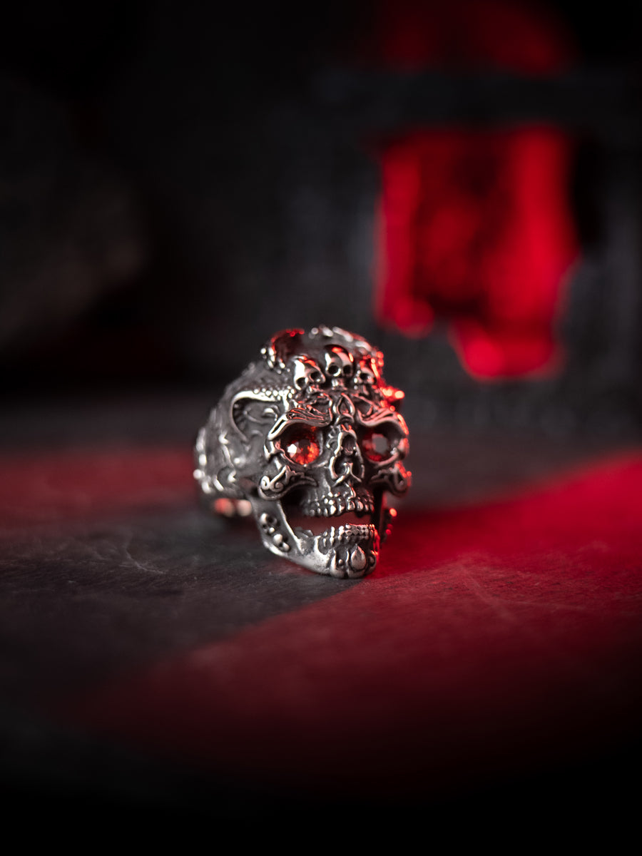 “Evil Soul” | Ten Hells Series Skull Ring