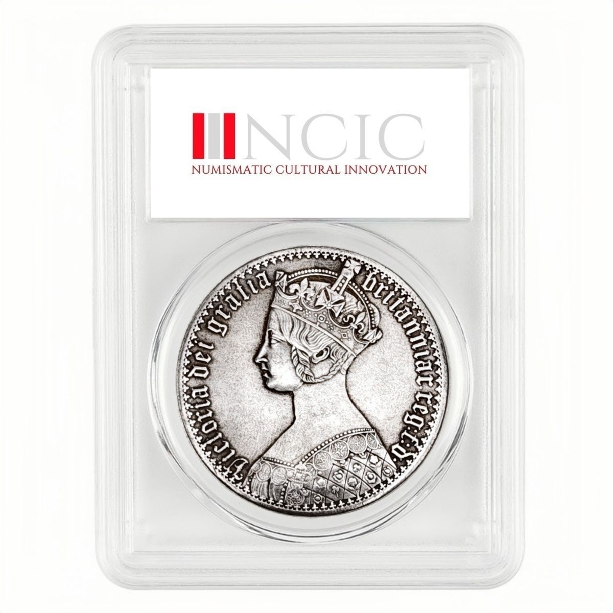 1847 United Kingdom Gothic Crown – Young Victoria Four Shield Design