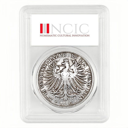 1866 Frankfurt 2 Thaler – Germania Goddess Silver Coin