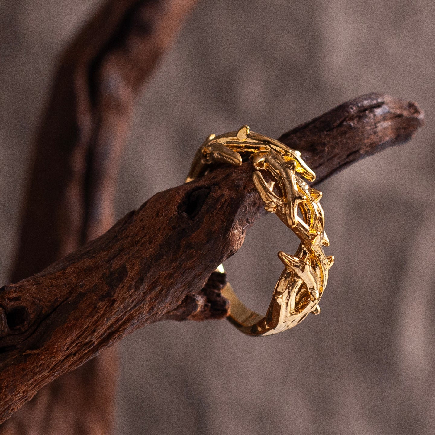 “Endure and Rise” | Vintage Black Thorn Ring