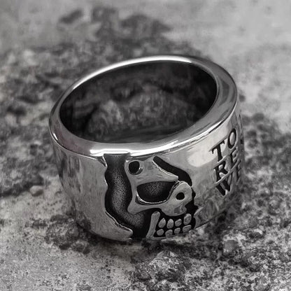 “Half Life” | Half-Face Skull Ring