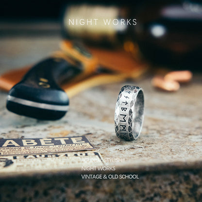 Japanese Vintage Viking Rune Ring
