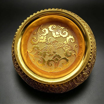Gilded Carved Bowl