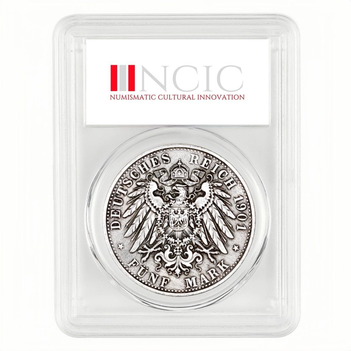 1901 German Empire 5 Mark Coin