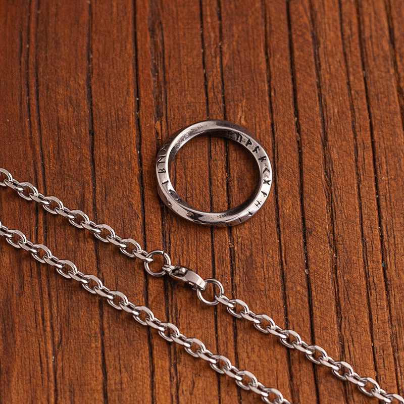 “Eternal Möbius Loop” | Nordic Rune Mobius Infinity Pendant Necklace