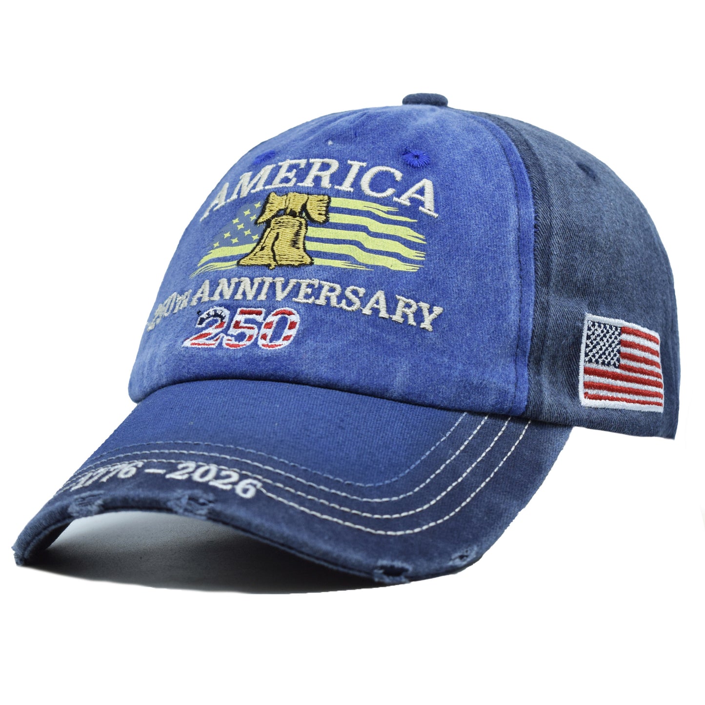 America 250th Anniversary Embroidered Baseball Cap