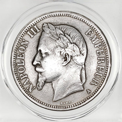 1861 France 5 Francs – Napoleon III Portrait Coin