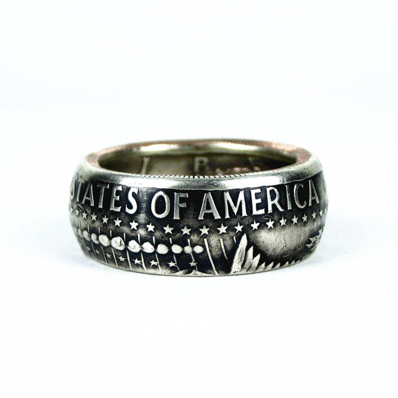 Handmade 50¢ Kennedy Half Dollar Silver Ring