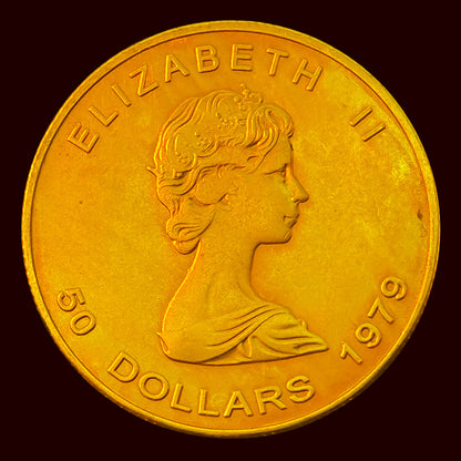 1979 Canada Elizabeth II $50 Maple Leaf Gold Coin